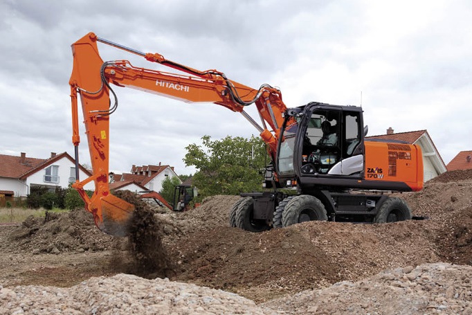 Wheeled Excavator hire