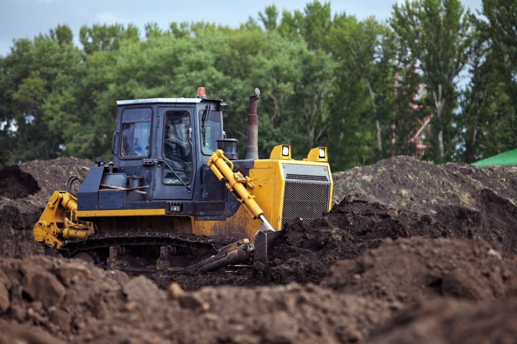 Heavy construction machine - bulldozer