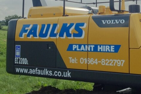 ae faulks contact details in a volvo truck
