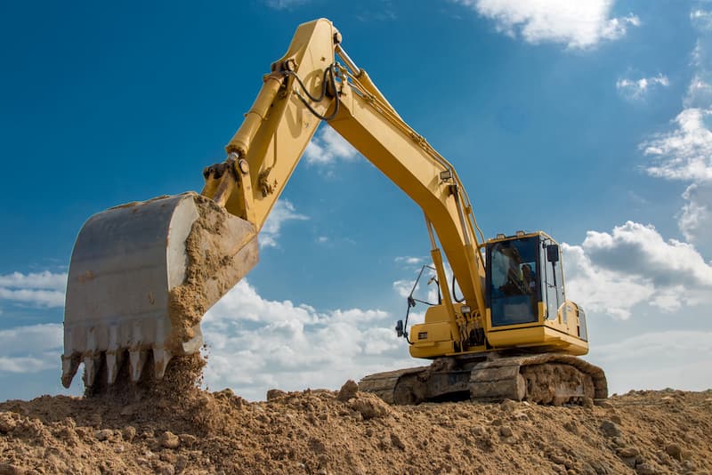 excavator digging